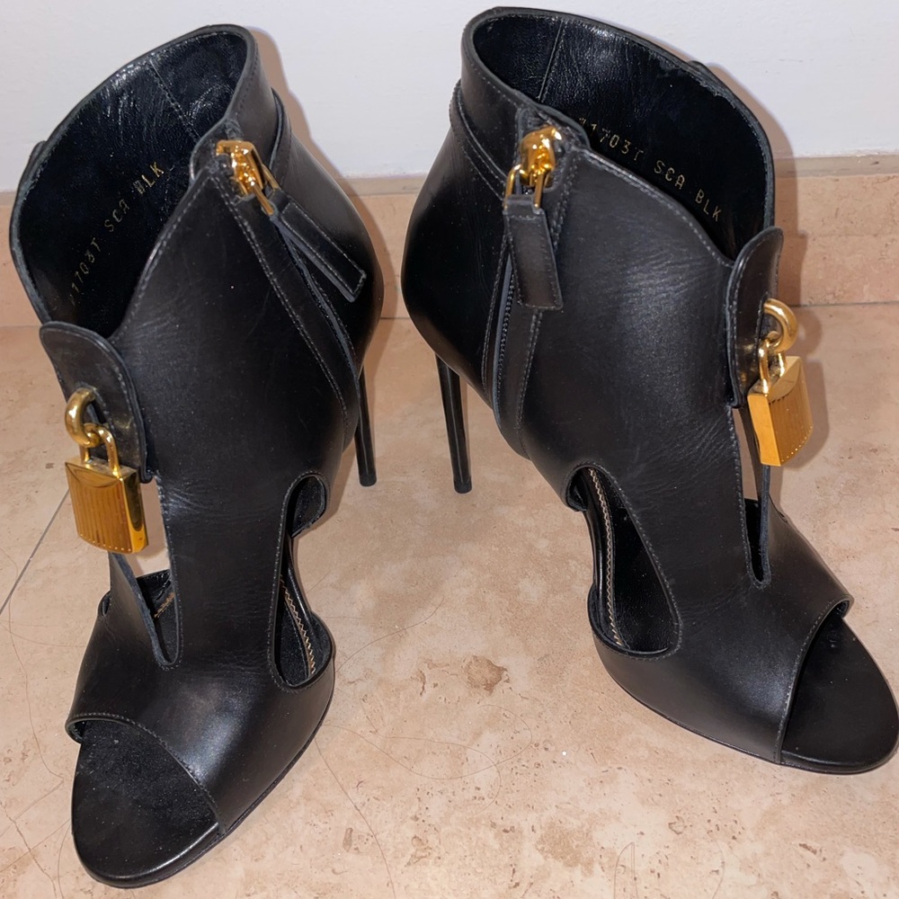 Tom Ford Black Booties Stilettos